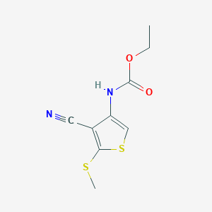 Carbamic acid, [4-cyano-5-(methylthio)-3-thienyl]-, ethyl ester