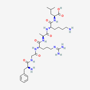 L-Phenylalanylglycyl-N~5~-(diaminomethylidene)-L-ornithyl-L-alanyl-L-lysyl-L-leucine