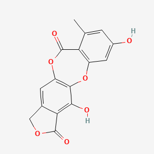 molecular formula C16H10O7 B1252703 Variolaric acid 