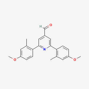 2,6-Bis(4-methoxy-2-methylphenyl)pyridine-4-carbaldehyde