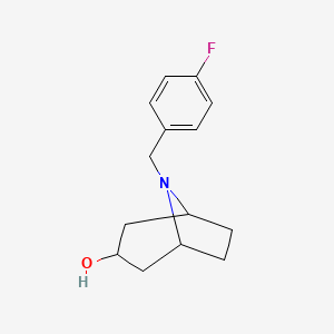 8-[(4-Fluorophenyl)methyl]-8-azabicyclo[3.2.1]octan-3-ol