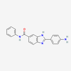 1H-Benzimidazole-5-carboxamide, 2-(4-aminophenyl)-N-phenyl-