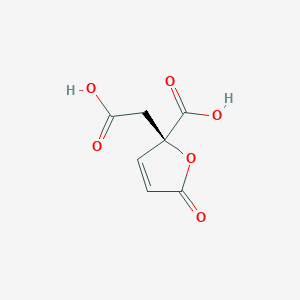 molecular formula C7H6O6 B1252708 (R)-2-(羧甲基)-5-氧代-2,5-二氢-2-呋喃甲酸 