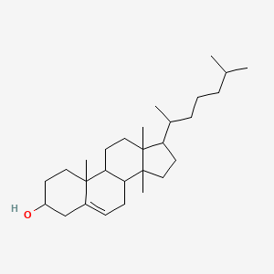 molecular formula C28H48O B1252709 10,13,14-Trimethyl-17-(6-methylheptan-2-yl)-1,2,3,4,7,8,9,11,12,15,16,17-dodecahydrocyclopenta[a]phenanthren-3-ol 