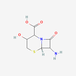 molecular formula C7H10N2O4S B1252716 7-Amino-3-hydroxycepham-4-carboxylic acid 
