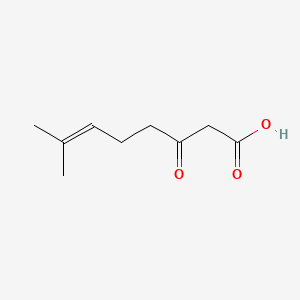 molecular formula C9H14O3 B1252717 7-Methyl-3-oxooct-6-enoic acid CAS No. 65180-53-2