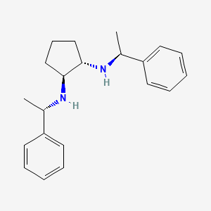 B12527178 (1S,2S)-N~1~,N~2~-Bis[(1S)-1-phenylethyl]cyclopentane-1,2-diamine CAS No. 678991-67-8