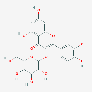 molecular formula C22H22O12 B1252721 Isorhamnetin 3-galactoside 