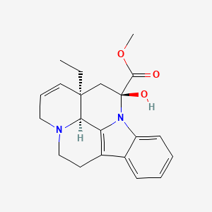 molecular formula C21H24N2O3 B1252723 17,18-脱氢长春胺 CAS No. 32790-09-3