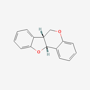 molecular formula C15H12O2 B1252724 (6aR,11aR)-pterocarpan 