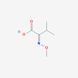 molecular formula C6H11NO3 B1252725 (E)-2-(methoxyimino)-3-methylbutanoic acid 