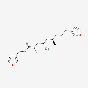 molecular formula C21H30O3 B1252733 (-)-Furospongin 1 