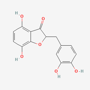 2-[(3,4-Dihydroxyphenyl)methyl]-4,7-dihydroxy-1-benzofuran-3(2H)-one