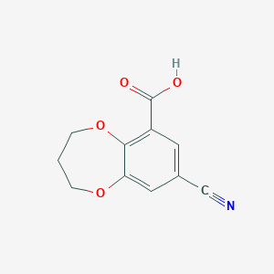 8-Cyano-3,4-dihydro-2H-1,5-benzodioxepine-6-carboxylic acid