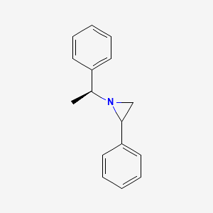 2-Phenyl-1-[(1S)-1-phenylethyl]aziridine