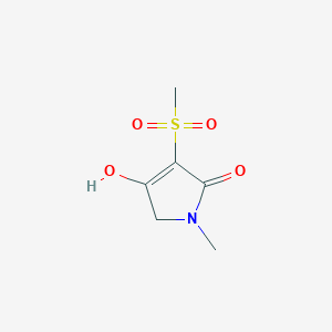 4-Hydroxy-3-(methanesulfonyl)-1-methyl-1,5-dihydro-2H-pyrrol-2-one