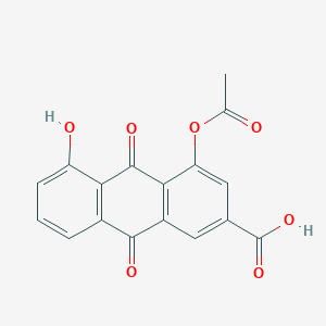 molecular formula C17H10O7 B125275 4-乙酰大黄素 CAS No. 875535-36-7