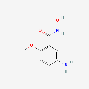 molecular formula C8H10N2O3 B1252750 5-Amino-N-hydroxy-2-methoxybenzamide CAS No. 920739-79-3