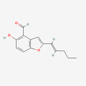 molecular formula C14H14O3 B1252754 Pyrenulafuran 