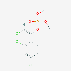 molecular formula C10H10Cl3O4P B1252762 Phosphoric acid, 2-chloro-1-(2,4-dichlorophenyl)ethenyl dimethyl ester CAS No. 71363-52-5