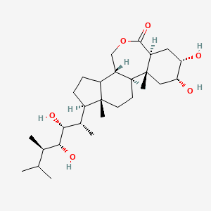 (1S,2R,4R,5S,7S,11S,15R,16S)-15-[(2S,3R,4R,5R)-3,4-dihydroxy-5,6-dimethylheptan-2-yl]-4,5-dihydroxy-2,16-dimethyl-9-oxatetracyclo[9.7.0.02,7.012,16]octadecan-8-one