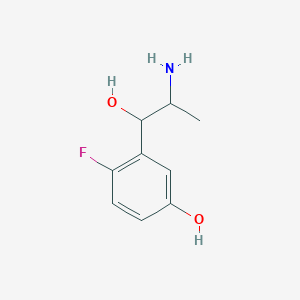 molecular formula C9H12FNO2 B1252770 3-(2-Amino-1-hydroxypropyl)-4-fluorophenol 