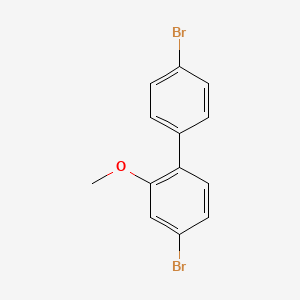 B12527720 4,4'-Dibromo-2-methoxy-1,1'-biphenyl CAS No. 686773-99-9