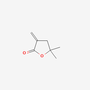 molecular formula C7H10O2 B1252773 5,5-二甲基-3-亚甲基二氢呋喃-2-酮 CAS No. 29043-97-8
