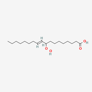 molecular formula C18H34O4 B1252782 9-氢过氧化-10E-十八烯酸 