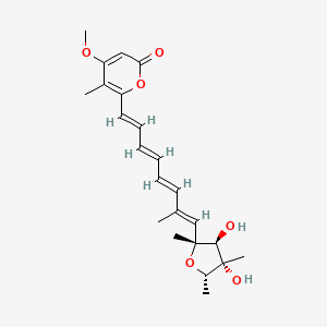 6-[(1E,3E,5E,7E)-8-[(2R,3S,4S,5S)-3,4-dihydroxy-2,4,5-trimethyloxolan-2-yl]-7-methylocta-1,3,5,7-tetraenyl]-4-methoxy-5-methylpyran-2-one
