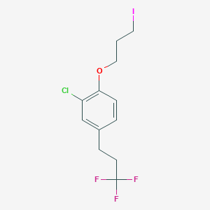 3-[2-Chloro-4-(3,3,3-trifluoropropyl)phenoxy]propyl iodide