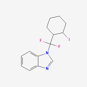 1-[Difluoro(2-iodocyclohexyl)methyl]-1H-benzimidazole