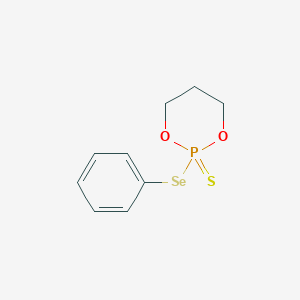 1,3,2-Dioxaphosphorinane, 2-(phenylseleno)-, 2-sulfide