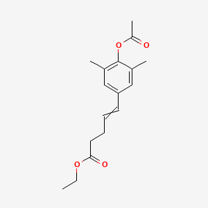 Ethyl 5-[4-(acetyloxy)-3,5-dimethylphenyl]pent-4-enoate