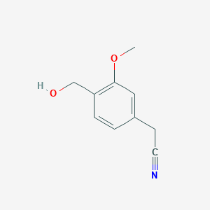 [4-(Hydroxymethyl)-3-methoxyphenyl]acetonitrile