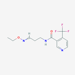 N-[3-(Ethoxyimino)propyl]-4-(trifluoromethyl)pyridine-3-carboxamide