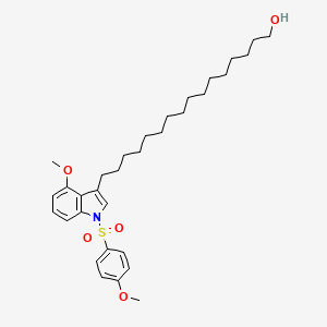 1H-Indole-3-hexadecanol, 4-methoxy-1-[(4-methoxyphenyl)sulfonyl]-