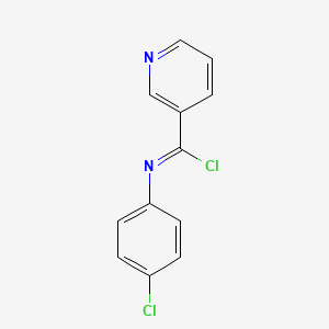 N-(4-Chlorophenyl)pyridine-3-carboximidoyl chloride