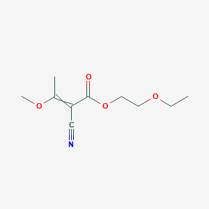 molecular formula C10H15NO4 B12527974 2-Ethoxyethyl 2-cyano-3-methoxybut-2-enoate CAS No. 683774-24-5