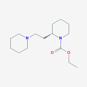 ethyl (2S)-2-(2-piperidin-1-ylethyl)piperidine-1-carboxylate