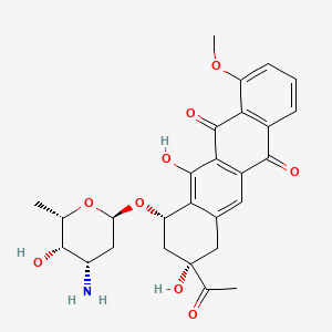 molecular formula C27H29NO9 B1252800 6-Deoxydaunomycin CAS No. 71800-91-4