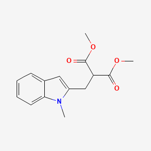 Propanedioic acid, [(1-methyl-1H-indol-2-yl)methyl]-, dimethyl ester