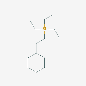 (2-Cyclohexylethyl)(triethyl)silane