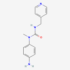 N-(4-Aminophenyl)-N-methyl-N'-[(pyridin-4-yl)methyl]urea