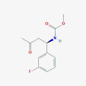 Methyl [(1R)-1-(3-fluorophenyl)-3-oxobutyl]carbamate