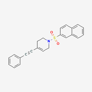 1-naphthalen-2-ylsulfonyl-4-(2-phenylethynyl)-3,6-dihydro-2H-pyridine