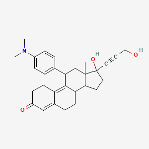 molecular formula C29H35NO3 B1252816 22-Hydroxy Mifepristone 