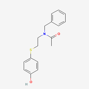 N-Benzyl-N-{2-[(4-hydroxyphenyl)sulfanyl]ethyl}acetamide