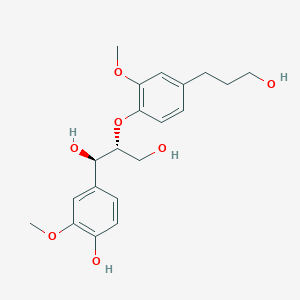 molecular formula C20H26O7 B1252817 (7R,7R)-4,7,9,9'-四羟基-3,3'-二甲氧基-8-O-4'-新木脂素 