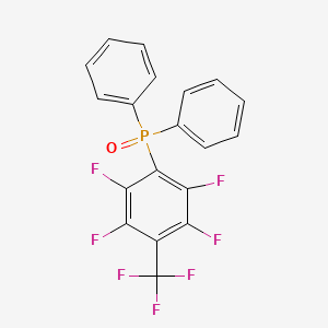 molecular formula C19H10F7OP B12528188 Oxo(diphenyl)[2,3,5,6-tetrafluoro-4-(trifluoromethyl)phenyl]-lambda~5~-phosphane CAS No. 869991-28-6